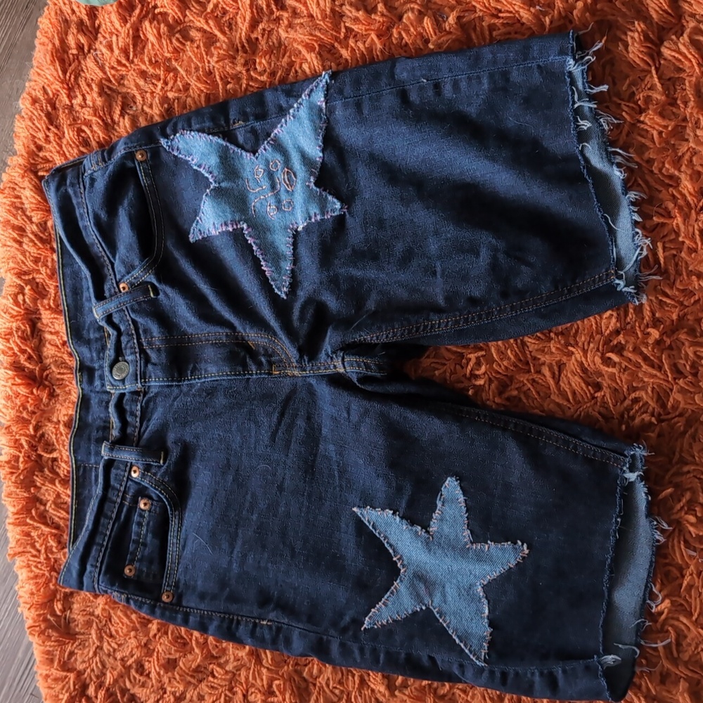 Reworked Denim Cut-off Jorts